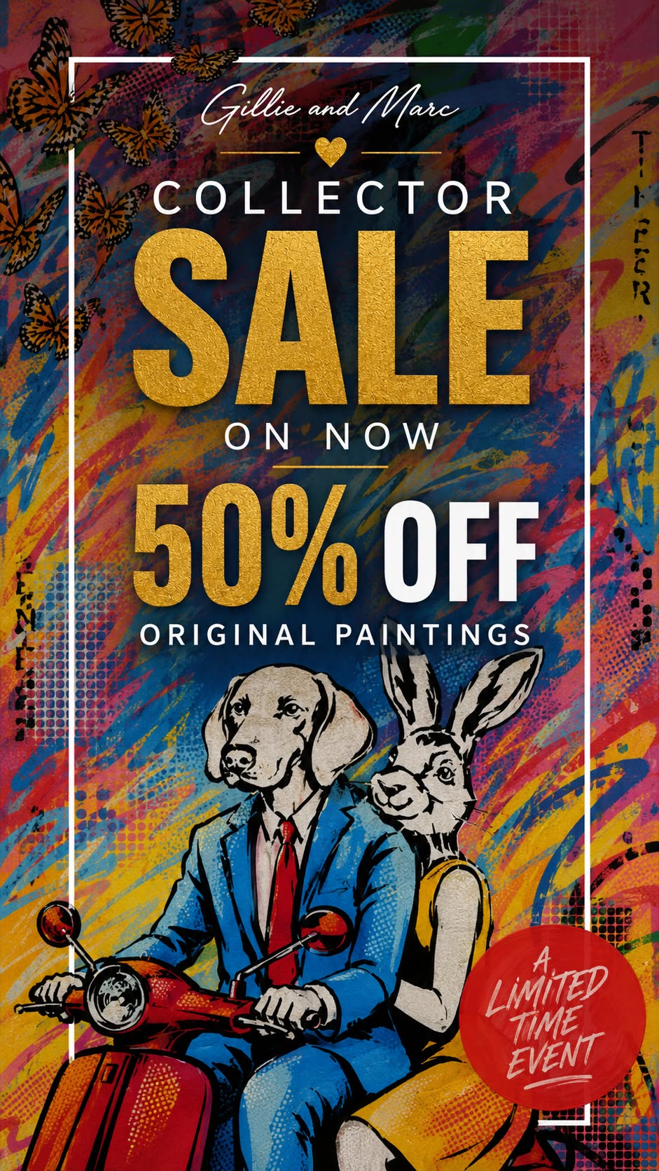 Painting sale ad creative