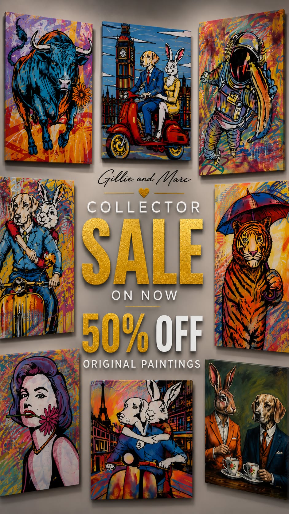 Painting sale ad creative